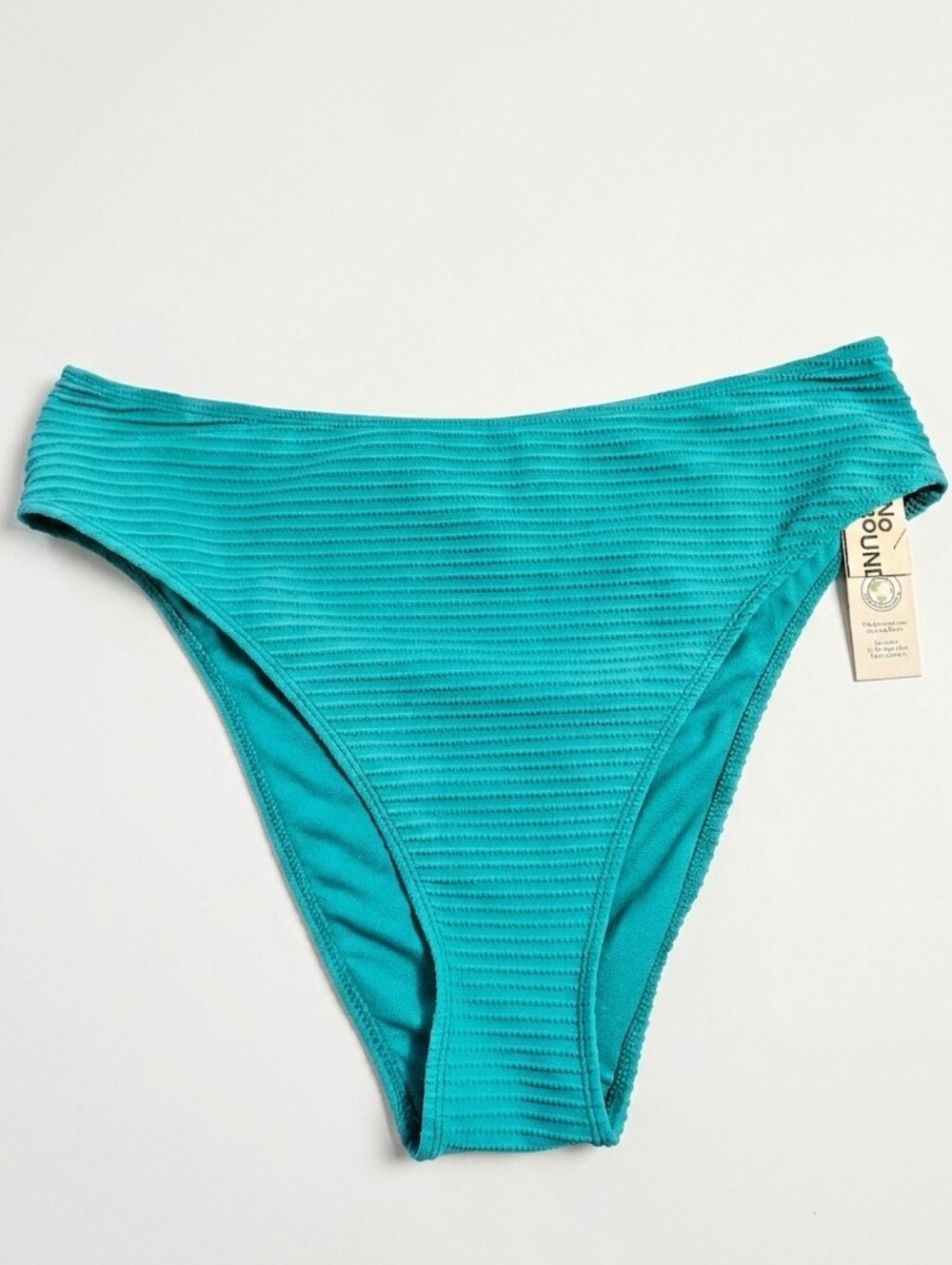 No Boundaries Teal Cheeky High Leg High Waist Bikini Bottom
